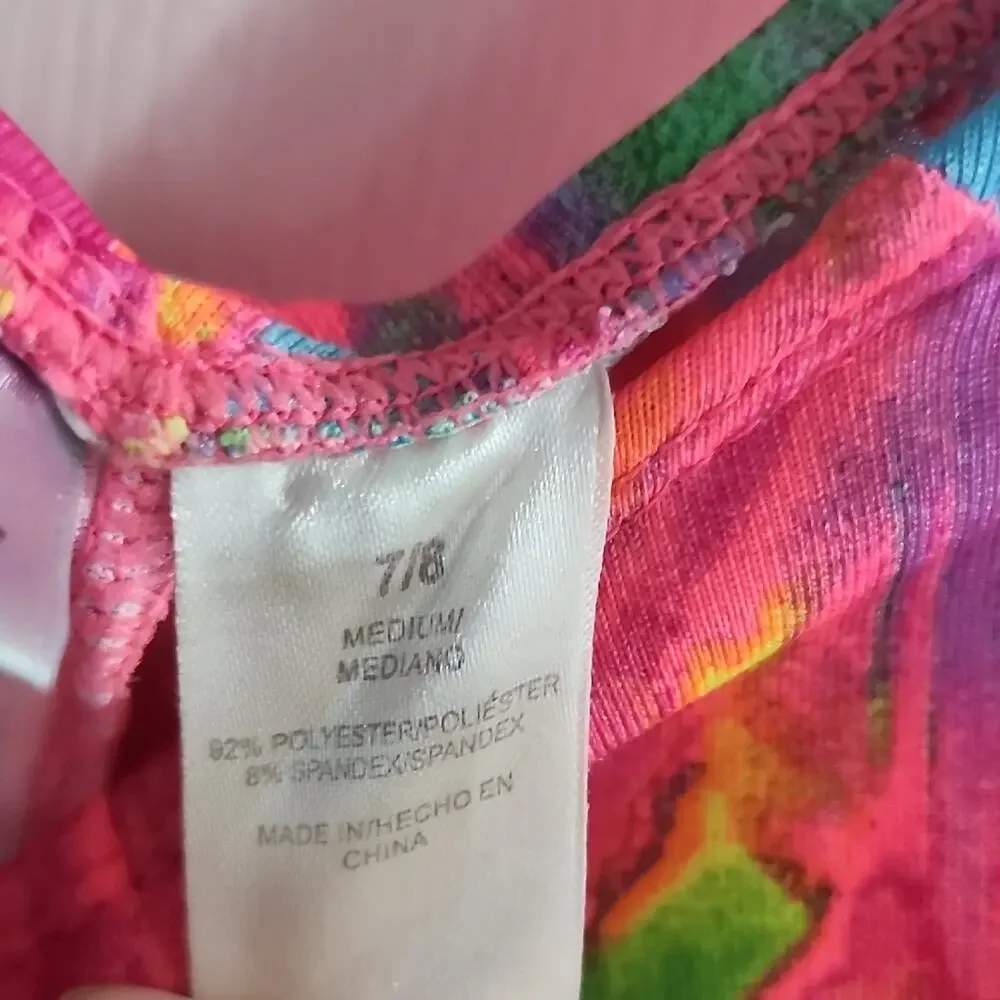 Freestyle Vibrant Pink and Blue Leotard
